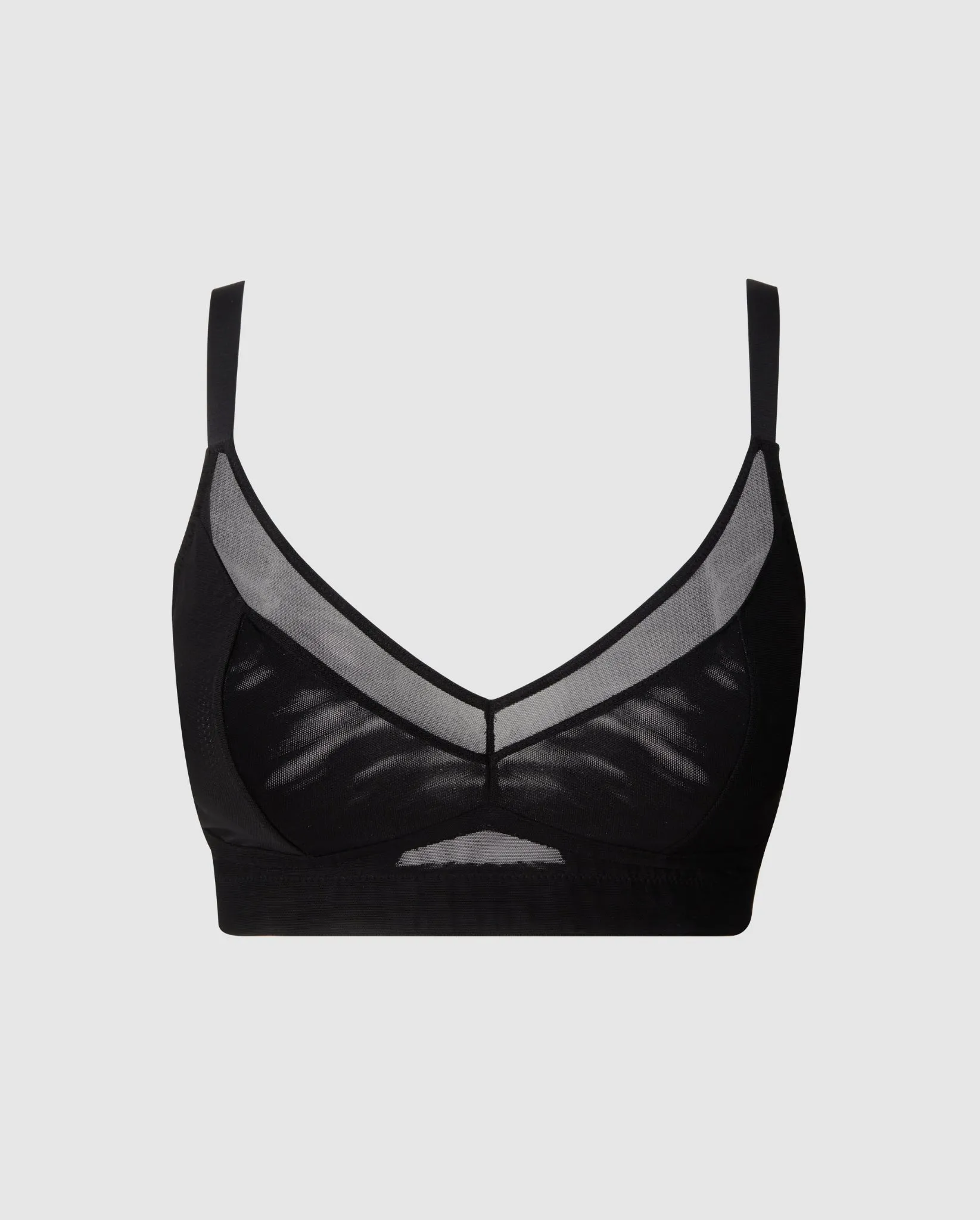 Mesh Support  Bralette Black