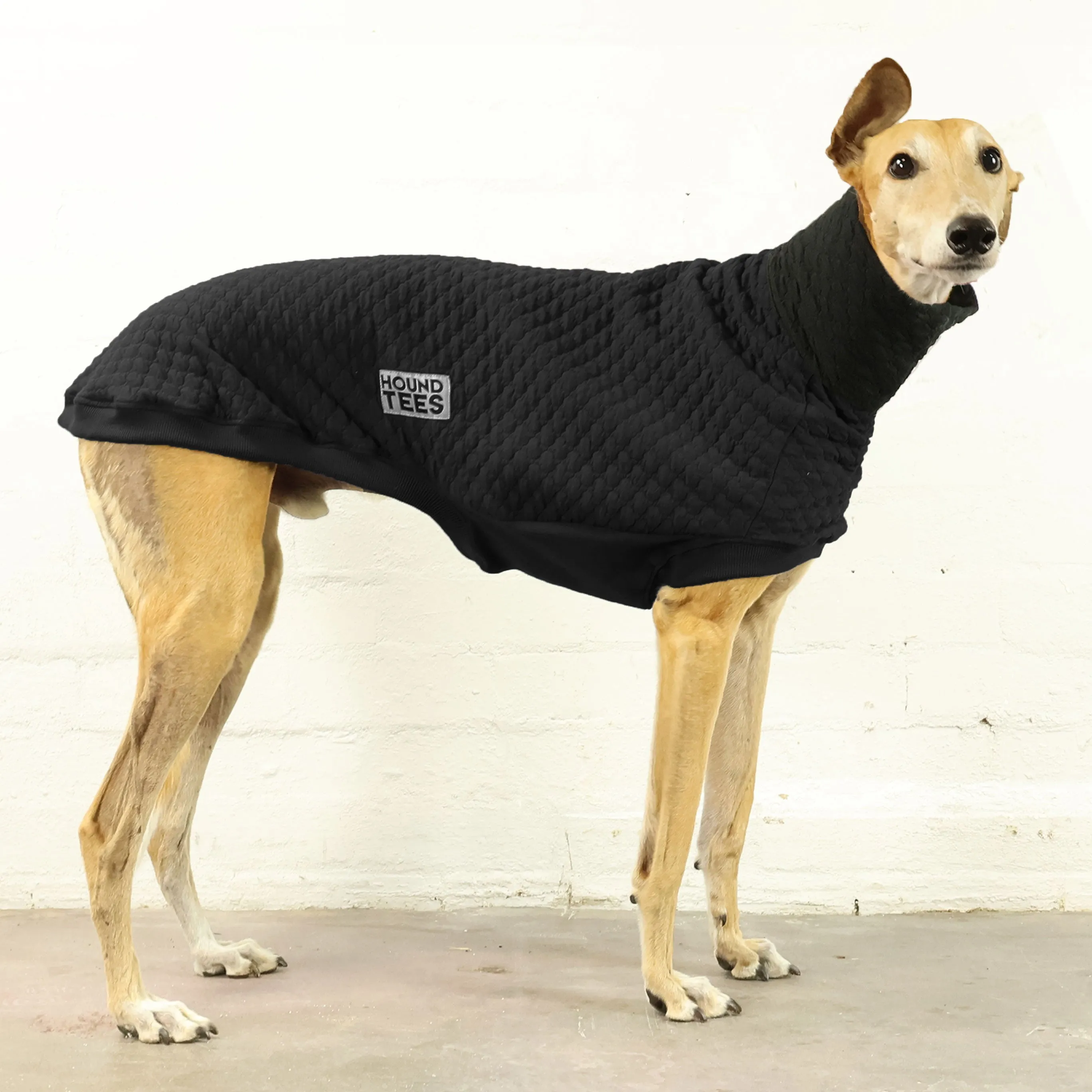 Midnight Greyhound Quilted Sleeveless Sweater