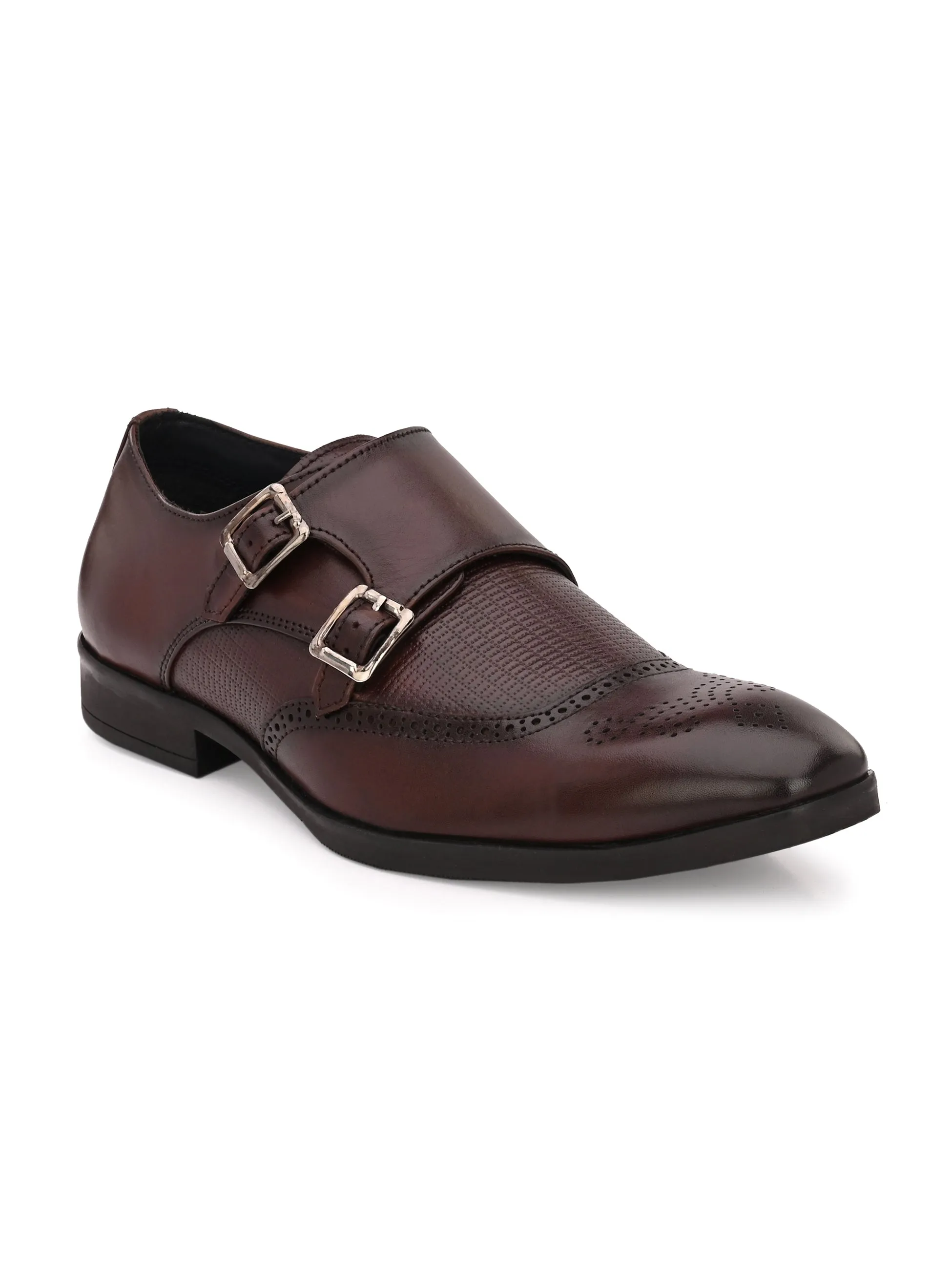 Mitchell Brown Monk Shoes