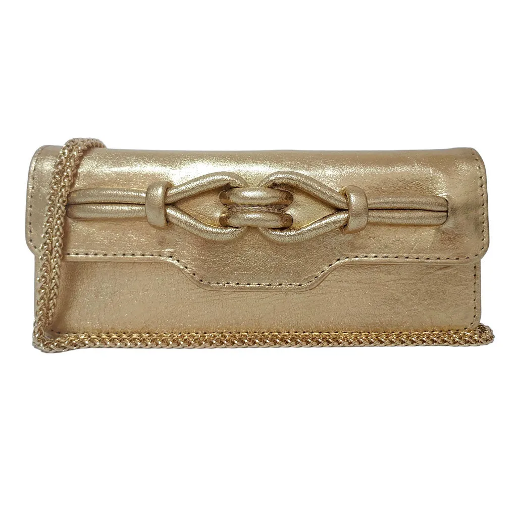 Noa Knot Chain Wallet - Gold