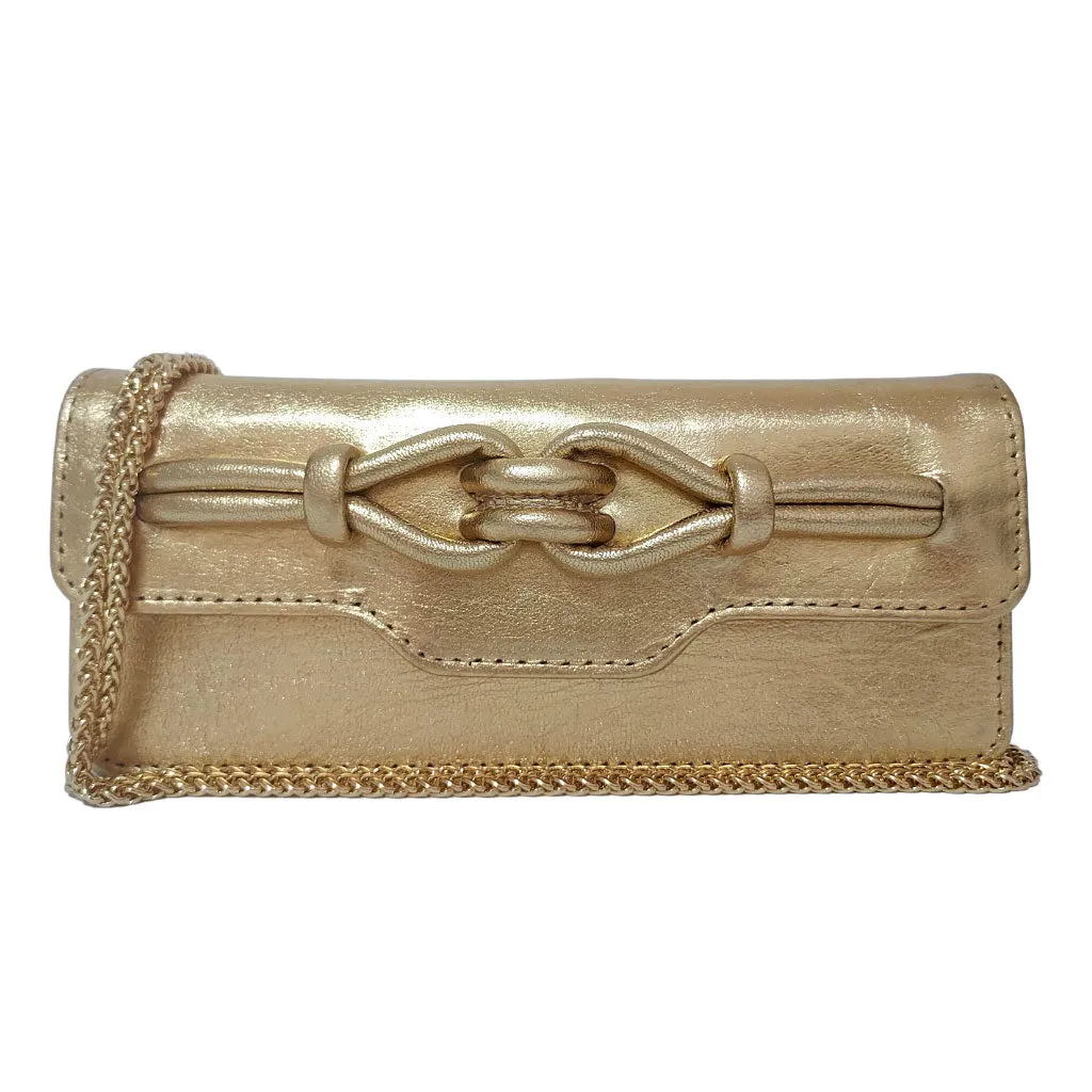 Noa Knot Chain Wallet - Gold