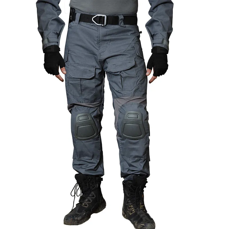 Outdoor Army Fan Camouflage with Knee Pads Men's Pants