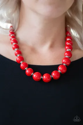 Paparazzi Accessories  - Everyday Eye Candy #N121 Box 2 - Red Necklace