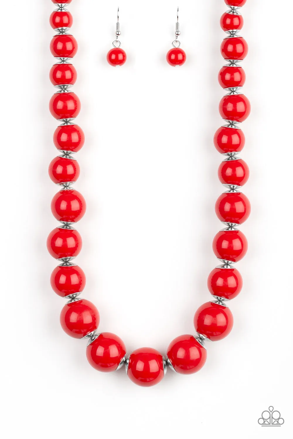 Paparazzi Accessories  - Everyday Eye Candy #N121 Box 2 - Red Necklace