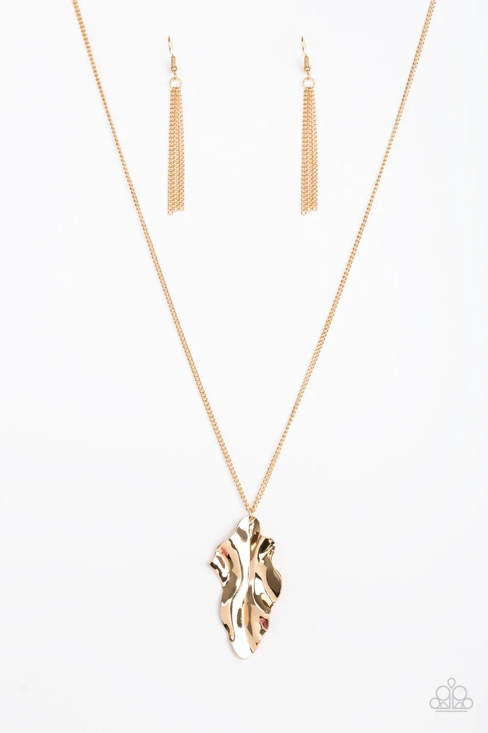 Paparazzi Accessories  - Fiercely Fall #N487 Peg - Gold Necklace