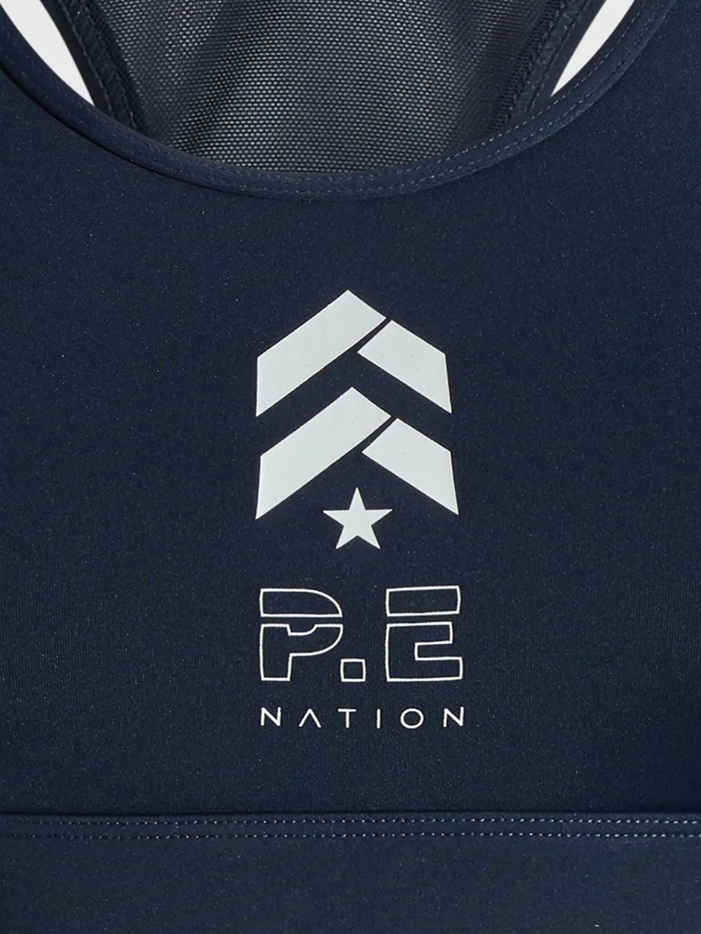 PE NATION X BARRY'S DARK NAVY SPORTS BRA