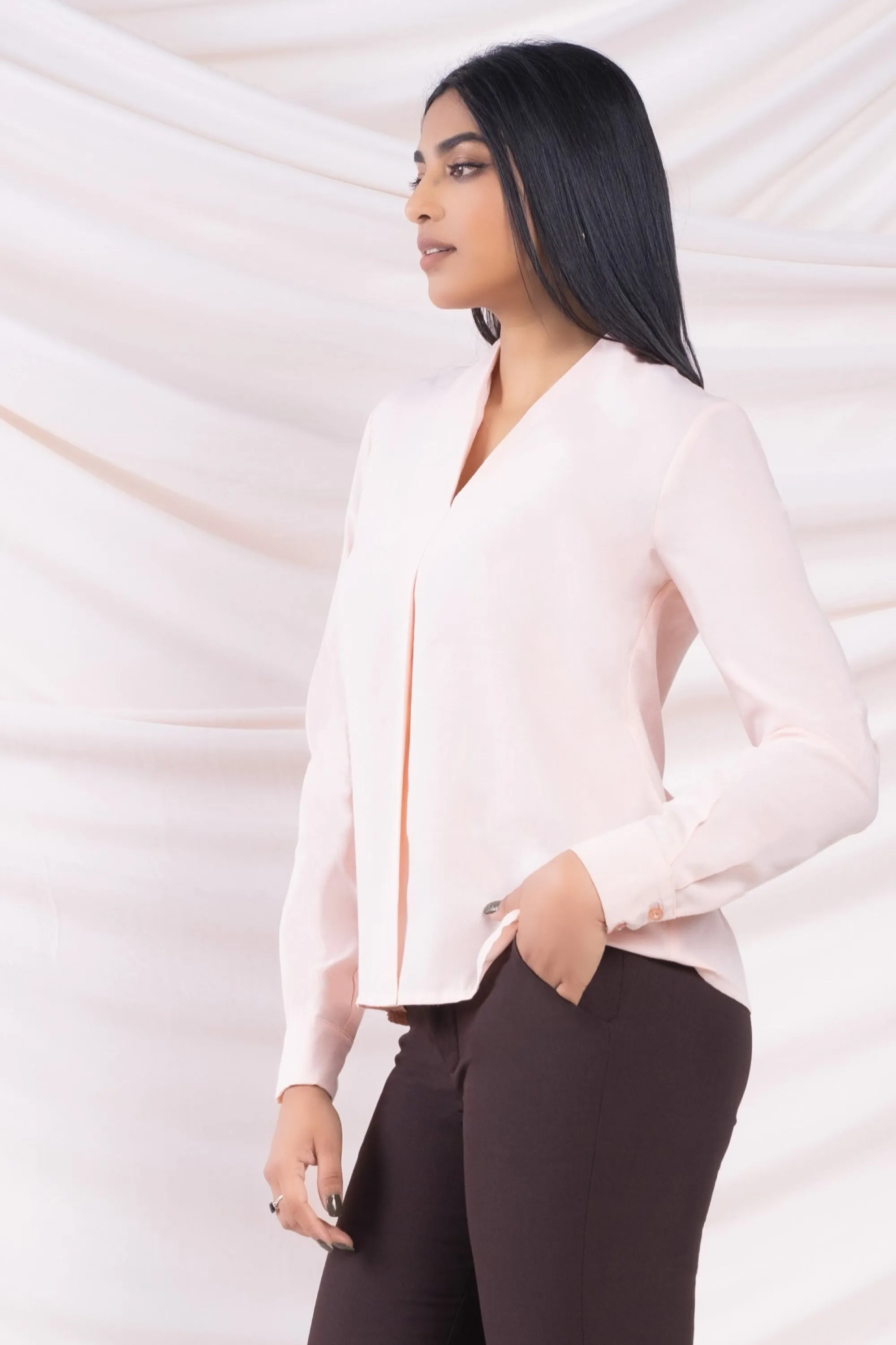 Peach Long Sleeve Top