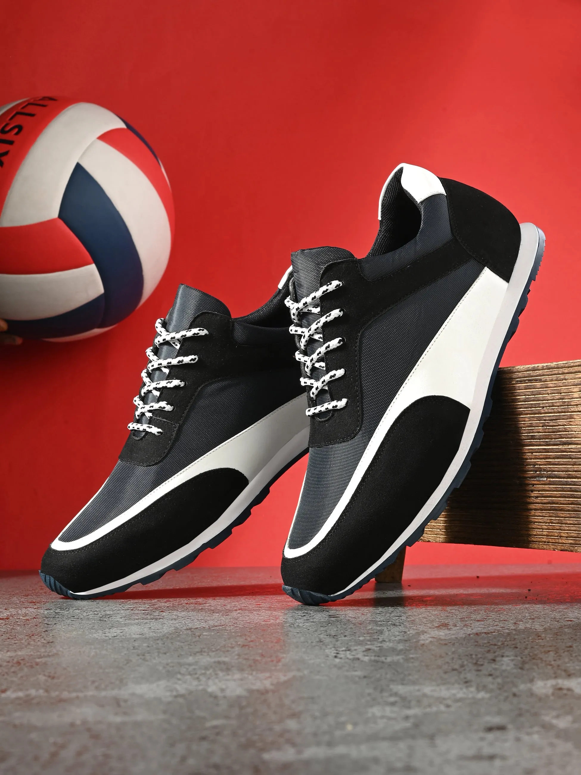 Ralph Black Colorblocked Sneakers