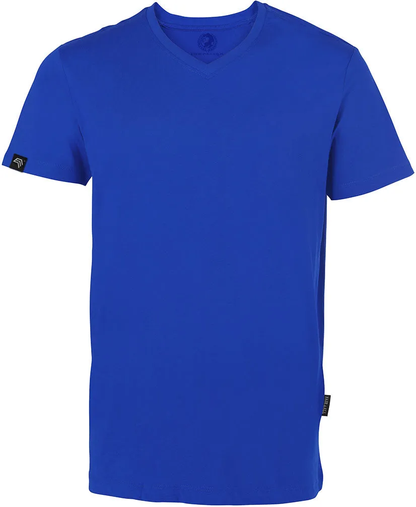 RMH 0102 ― Herren Luxury Bio-Baumwolle V-Neck T-Shirt - Royal Blau