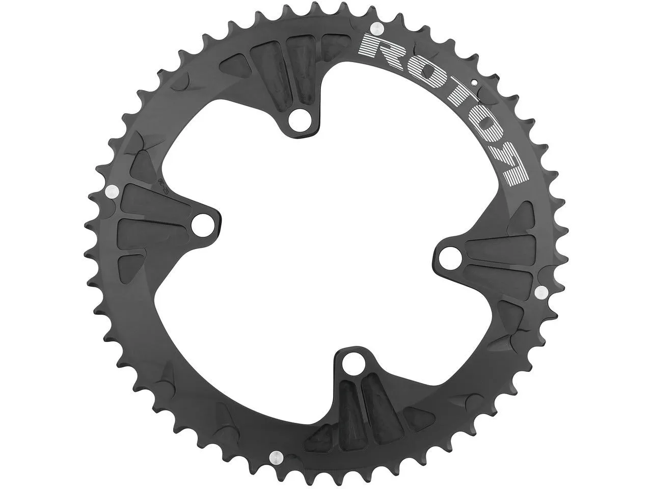 Rotor NOQ 4 Bolt 110 BCD Outer Round Chainring - Black