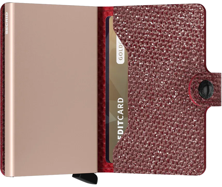 Secrid Miniwallet Sparkle - (red or silver)