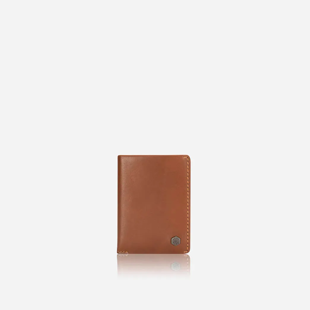 Slim Elasticated Card Holder, Tan