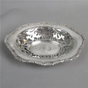 Sterling Silver Sweet-Treat Dish Antique Victorian 1899 Birmingham