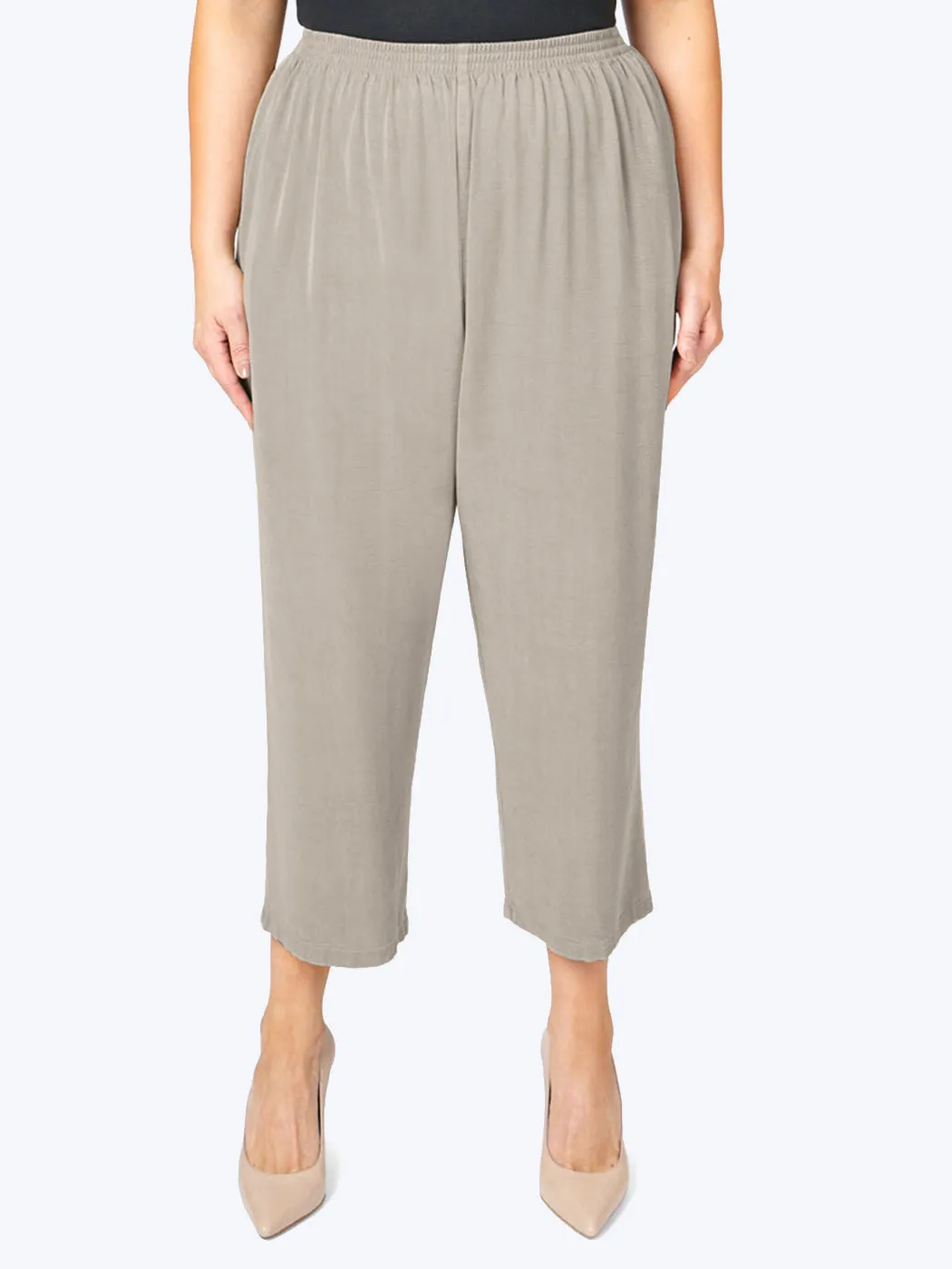 Tianello TENCEL™ Plus Sized Flood Pant