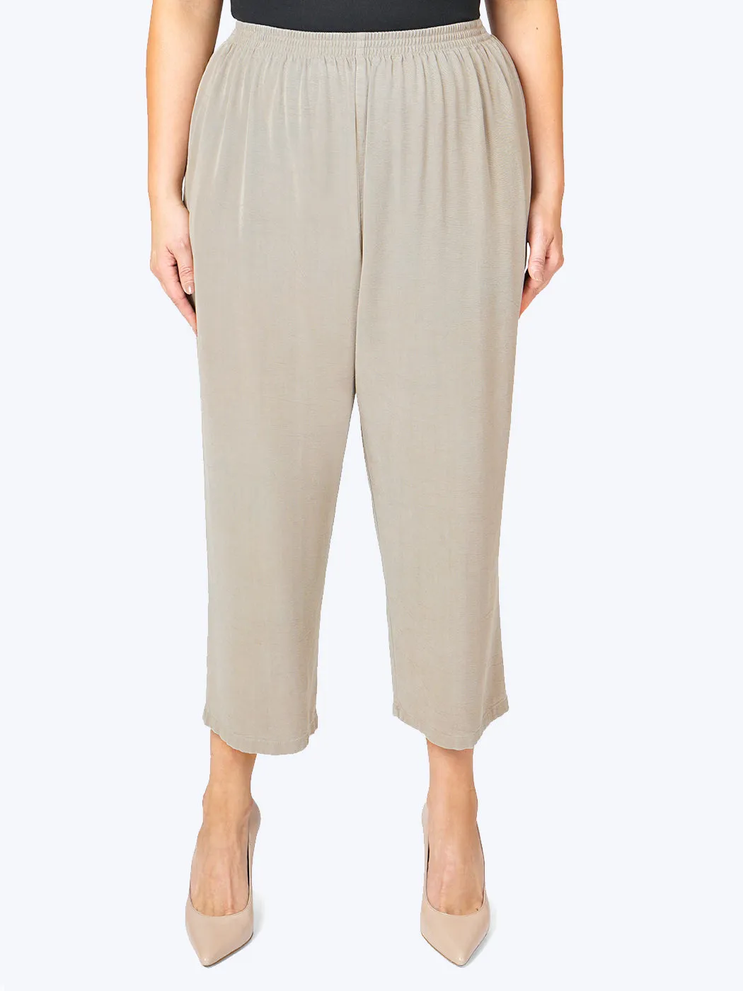 Tianello TENCEL™ Plus Sized Flood Pant