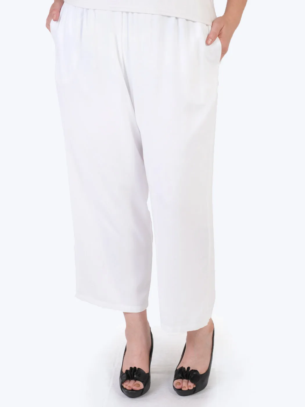 Tianello TENCEL™ Plus Sized Flood Pant