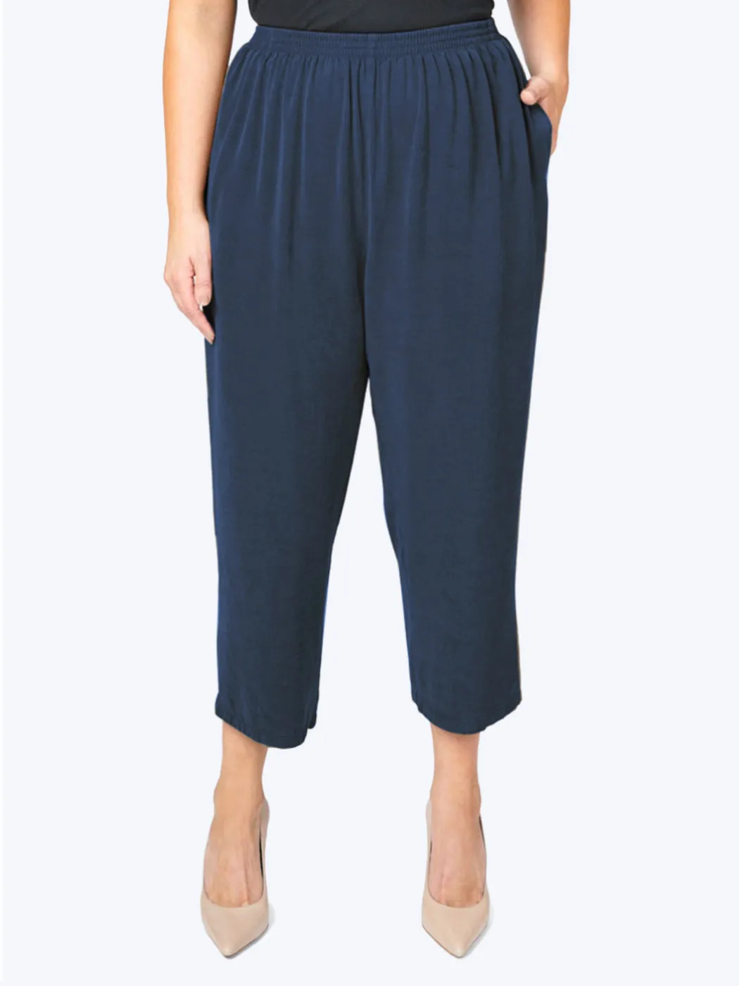 Tianello TENCEL™ Plus Sized Flood Pant