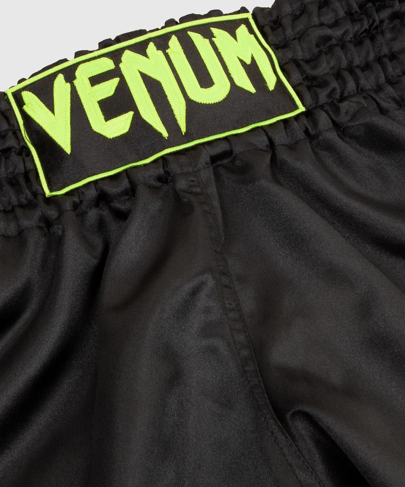 Venum Classic Muay Thai Short - Black/Neo Yellow