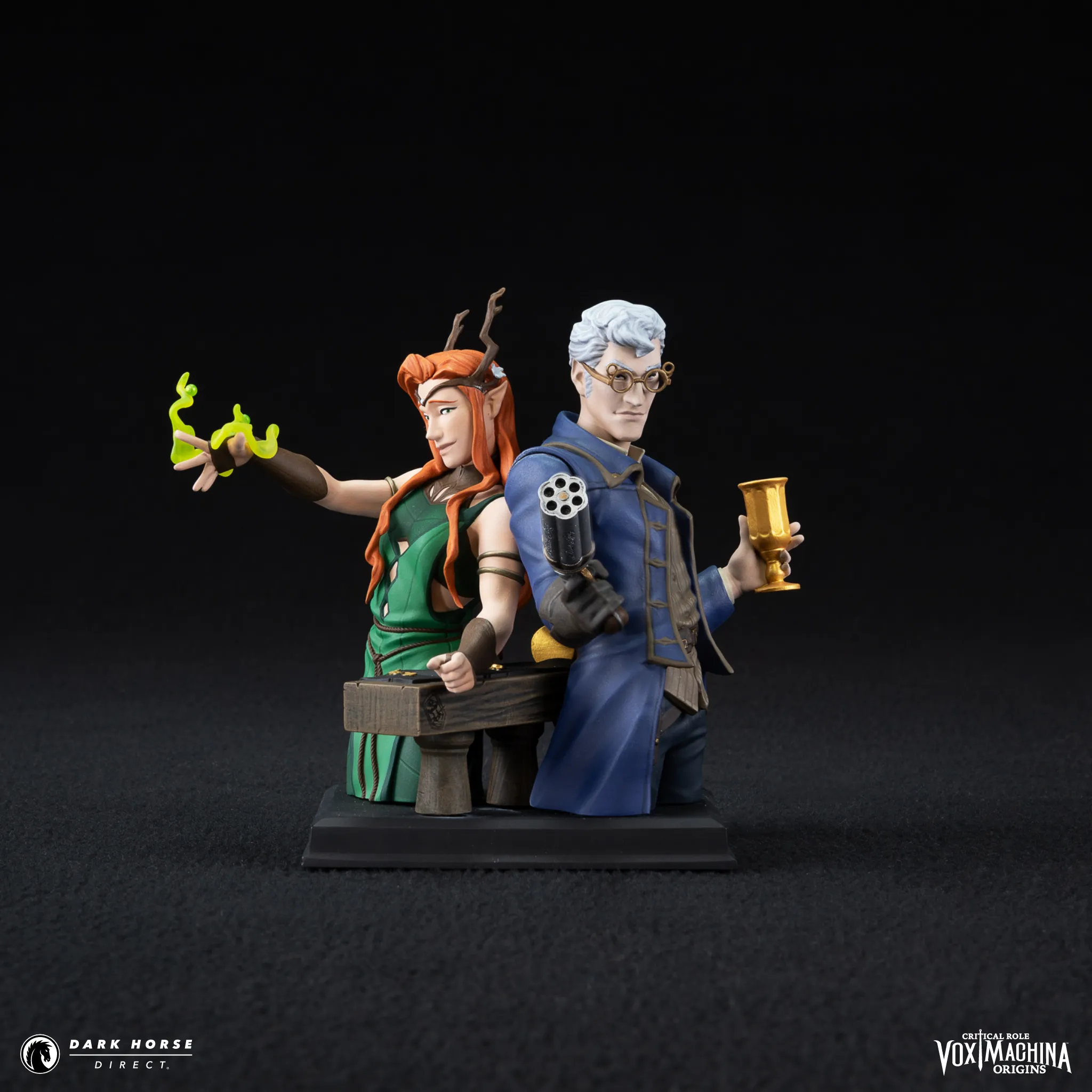 Vox Machina Origins - Keyleth and Percival Fredrickstein von Musel Klossowski de Rolo III Bust