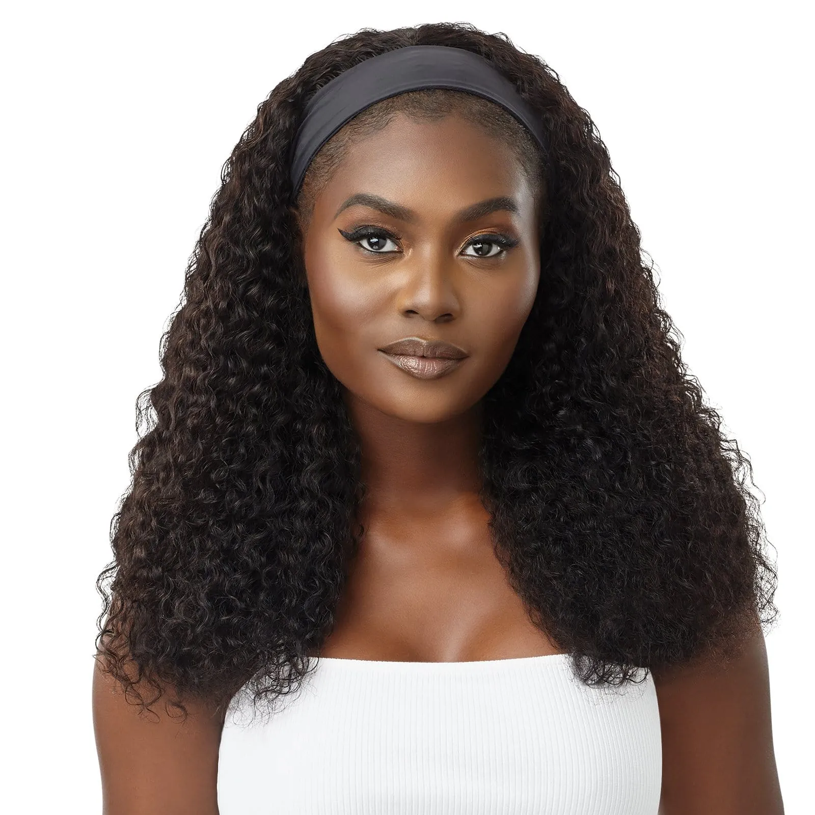 WET & WAVY BOHEMIAN CURL 20″ | Outre Human Hair Headband Wig