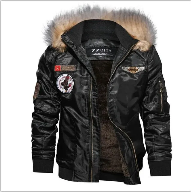 Winter Thicken Military Air Force Flight Men Jacket