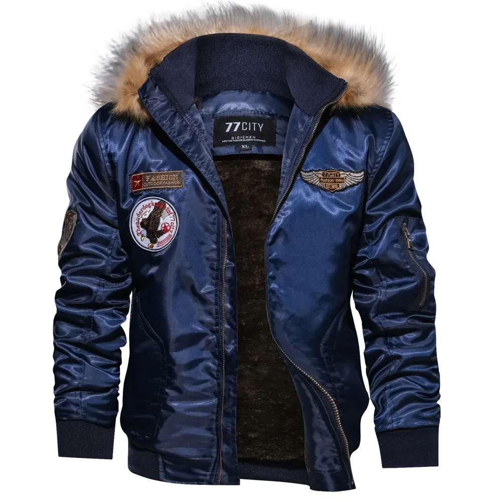 Winter Thicken Military Air Force Flight Men Jacket