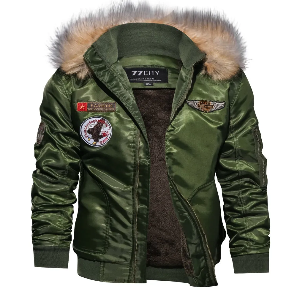 Winter Thicken Military Air Force Flight Men Jacket