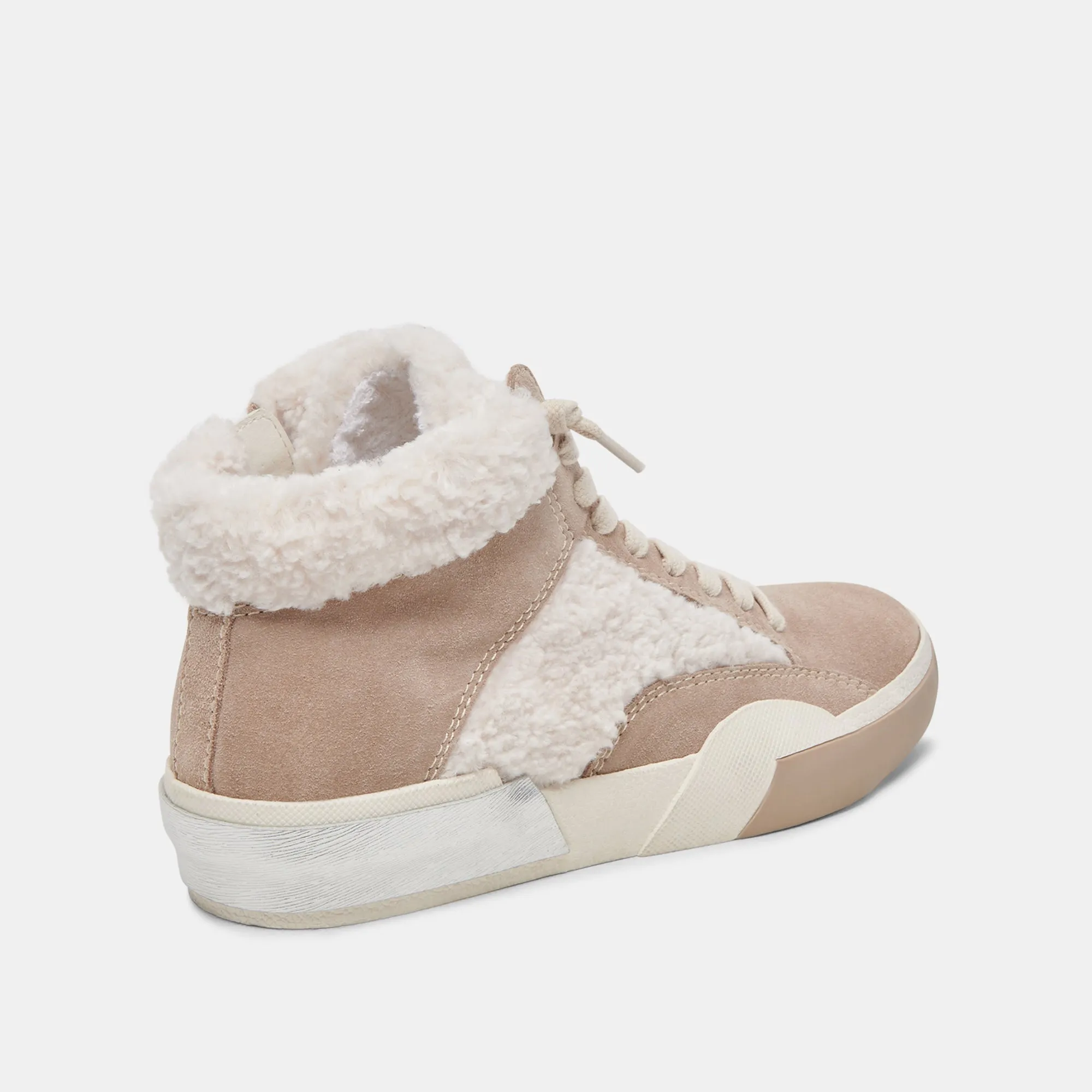 ZILVIA PLUSH SNEAKERS TAUPE MULTI SUEDE