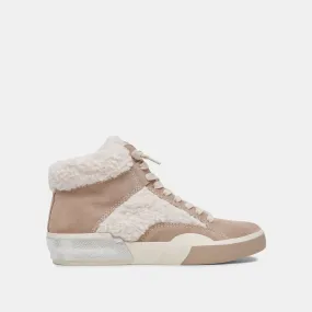 ZILVIA PLUSH SNEAKERS TAUPE MULTI SUEDE