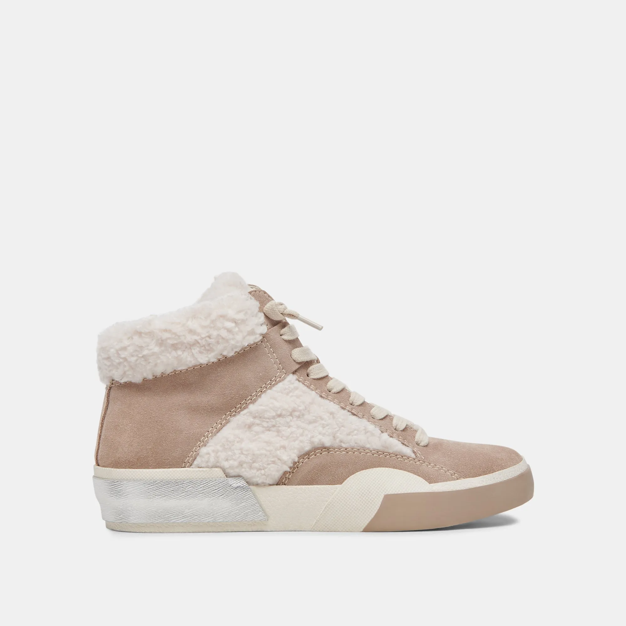 ZILVIA PLUSH SNEAKERS TAUPE MULTI SUEDE