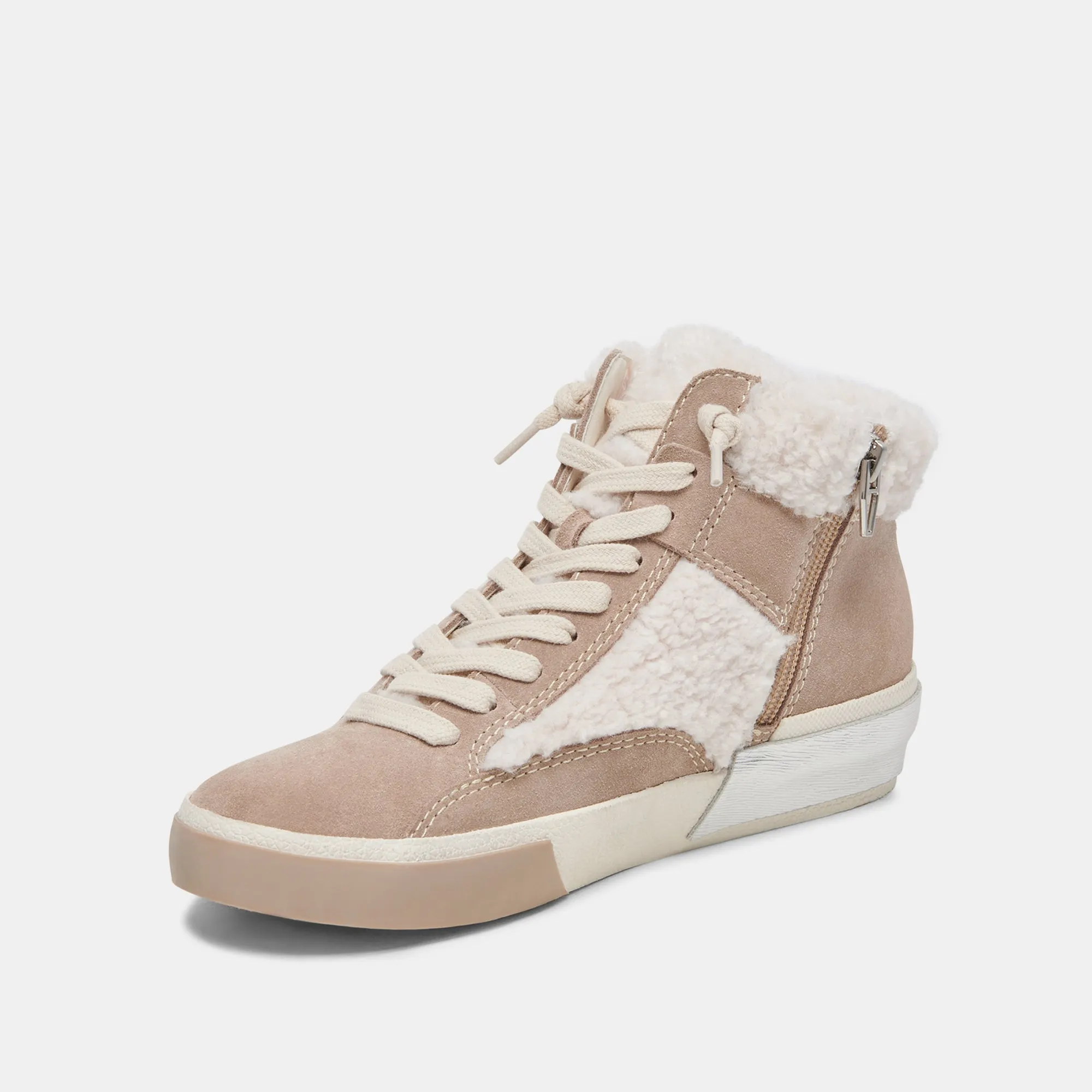 ZILVIA PLUSH SNEAKERS TAUPE MULTI SUEDE